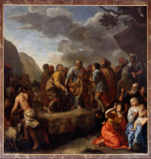 Jethro advising Moses. [Painting: Jan van Bronchorst / Wikimedia Commons]