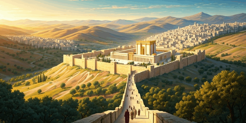 Artistic rendition of the Temple in Jerusalem (Shutterstock.com)