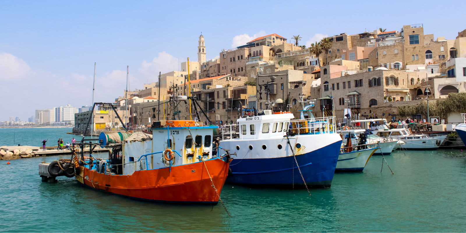 Boats in the Old Jaffa port (Shutterstock.com)