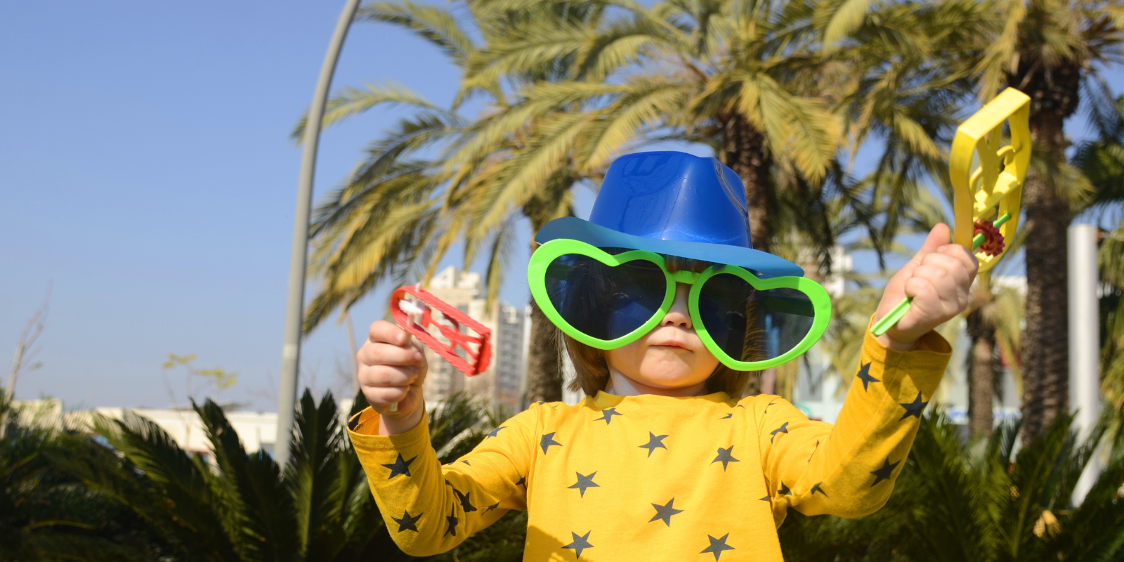 An Israeli child celebrates Purim (Shutterstock)