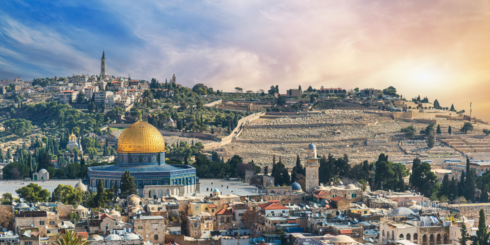 La Ciudad Vieja de Jerusalén y el Monte de los Olivos (Framalicious, Shutterstock.com)
