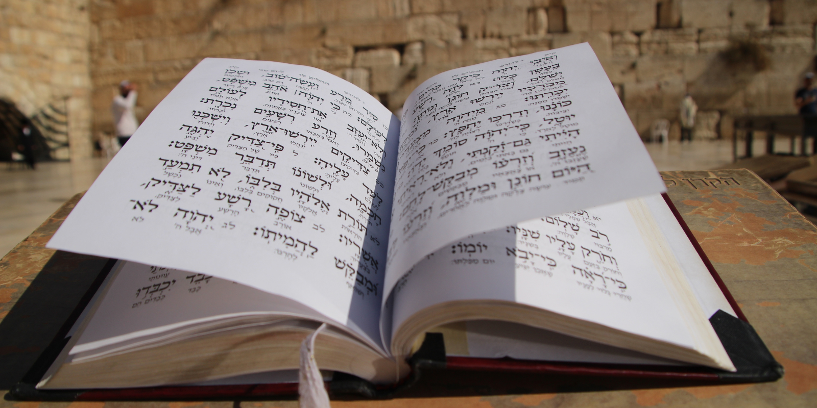 Un libro de Salmos junto al Muro de las Lamentaciones (NECHAMA VID, Shutterstock.com)