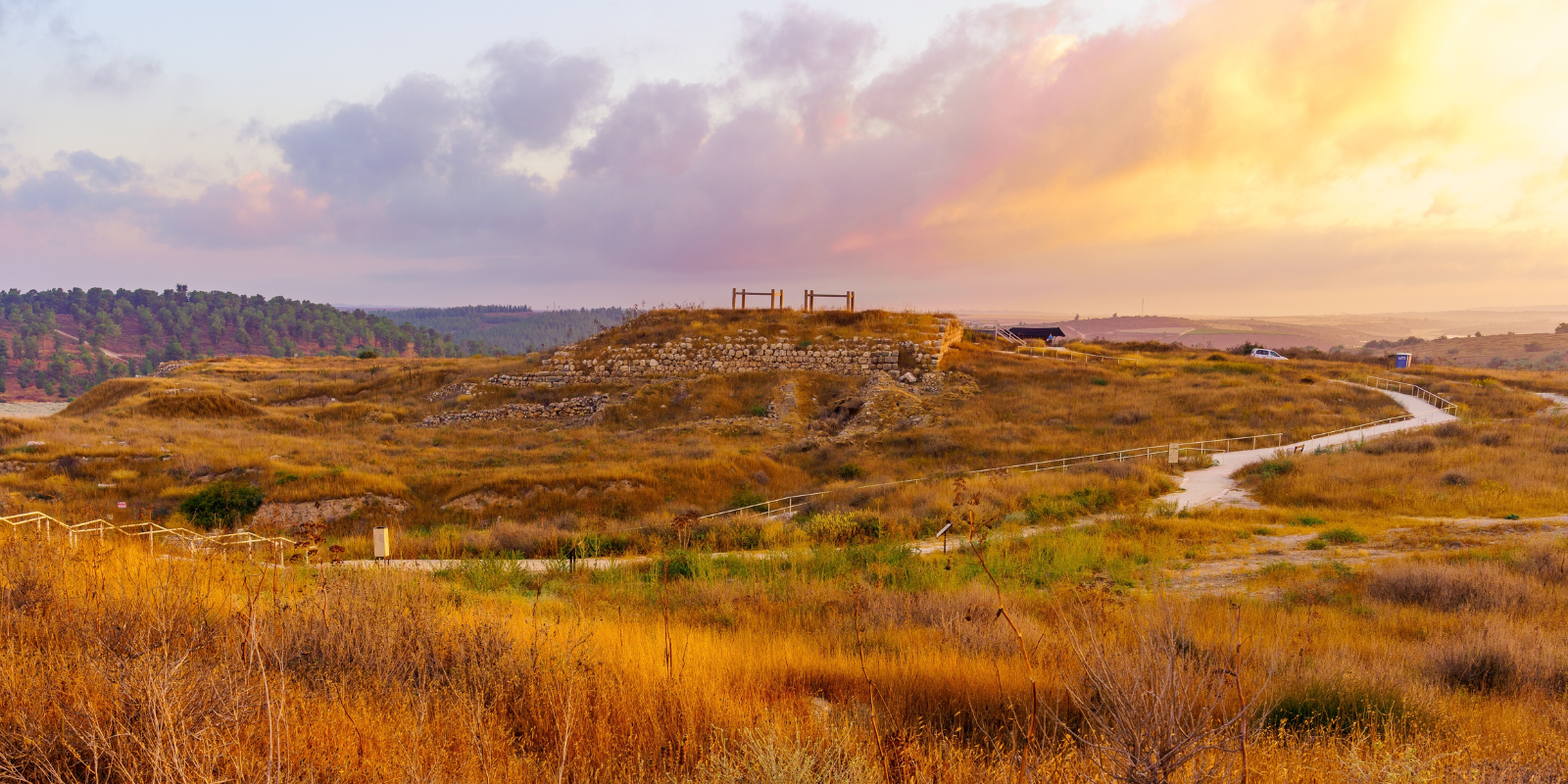 Sunrise view of Tel Lachish (RnDmS, Shutterstock.com)