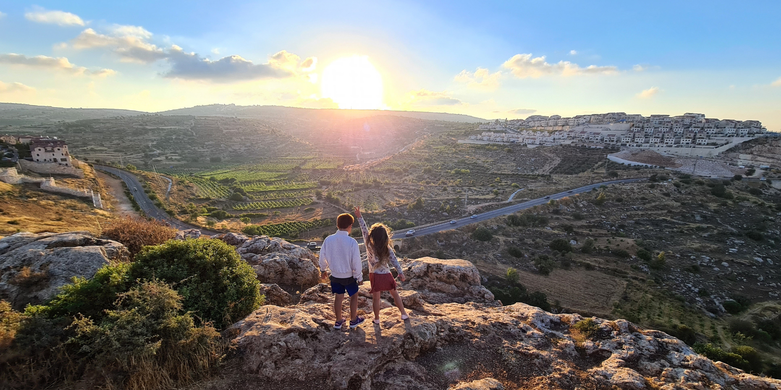 Sunset over Efrat, Israel (Yair Aronshtam, Shutterstock.com)